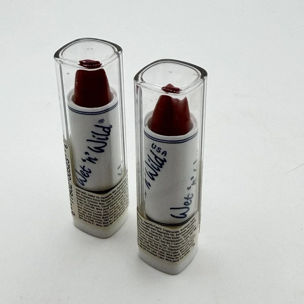 Vtg Wet 'n Wild Silk Finish Lipstick 1990'S Pavion NOS Sealed Blister Pack LOT 5